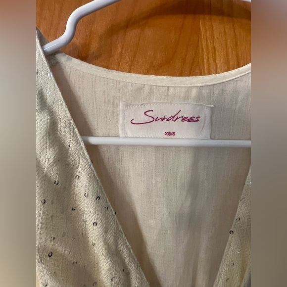 Juliana Sequin Cream Sundress size XS/S - Picture 5 of 6